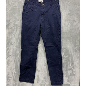 Taylor Stitch Pants Mens 30X27 Blue Chino Slim Fit Straight Leg Classiccore
